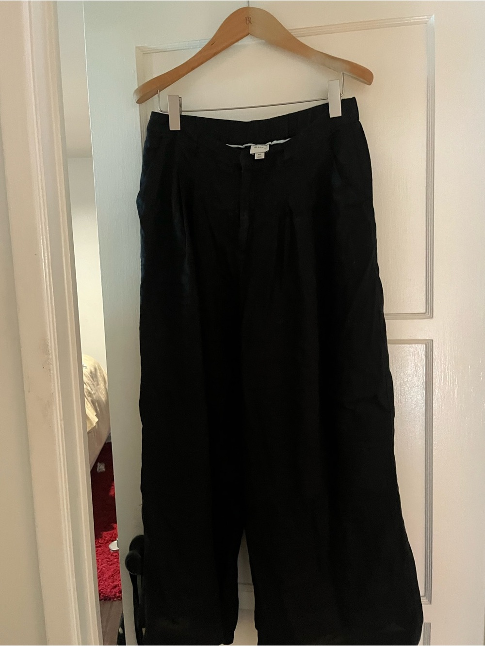 Maeve Anthropologie Wide Leg Linen Palazzo Pants size medium petite